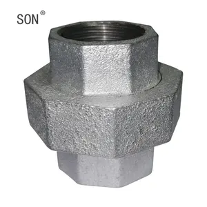 "SON" brand gi malleable iron pipe fittings elbow /tee/socket/cross/nipple