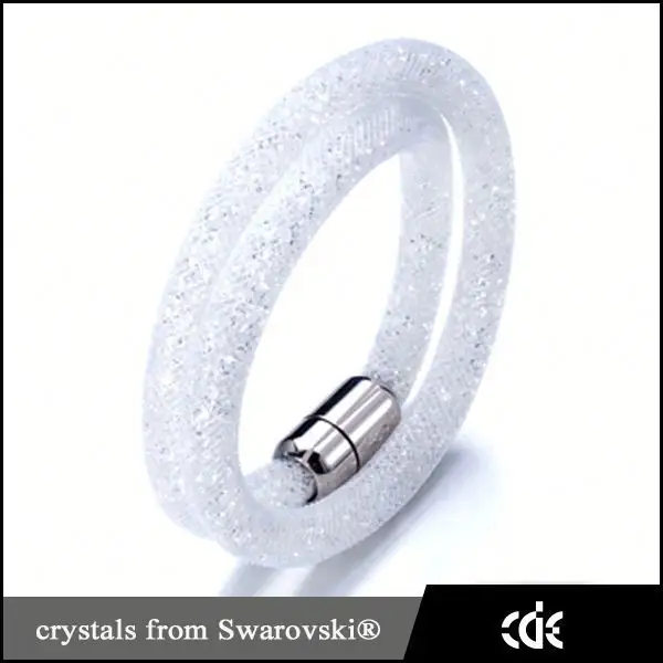 alibaba gioielli produttore cde di alta qualità a doppia 2015 polvere di stelle bracciale di cristallo