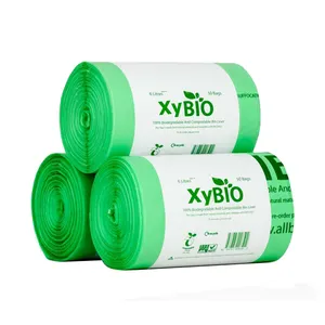 wholesale biodegradable compostable plastic trash bag on roll