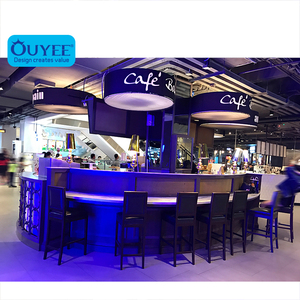 Fabricación de fábrica, cafetería, Mostrador de muebles, Bar, quiosco de madera, diseños personalizados de cafetería - Product Image 5