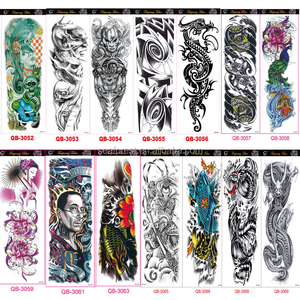 Grandes Pegatinas de Tatuajes Corporales en 3D, Pegatina de Tatuaje Temporal para Brazo Completo, Tatuajes Artificiales de Transferencia - Product Image 6