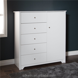 Cómoda Moderna de Madera con 2 Puertas y 5 Cajones, Directo de Fábrica, a Precio Económico - Product Image 5