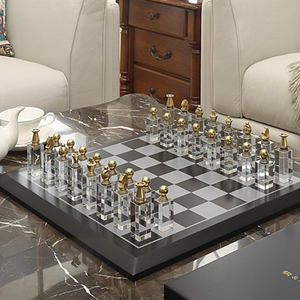 <strong>Wooden</strong> <strong>Chess</strong> <strong>Set</strong> with Metal Pieces <strong>Chess</strong> Games - Product Image 5