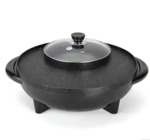 Hot selling home roast and cook electric pot barbecue vegetable and meat oven bbq grill