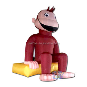 Dibujos animados de personaje de <span class=keywords><strong>mono</strong></span> inflable grande para fiesta, globo inflable de <span class=keywords><strong>mono</strong></span> publicitario para evento - Product Image 1