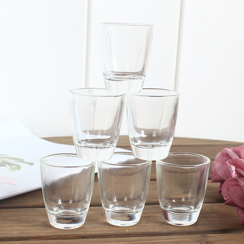 50ML Customized logo wine whisky cup blank sublimation espresso glasses small bullet shot glass