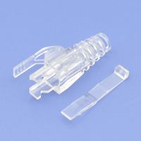 Conector RJ45 8P8C de Paso con Cubierta de Bloqueo, Conector UTP RJ45 Cat6