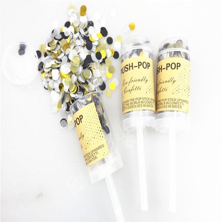Горячая распродажа высокое качество отличный материал для свадьбы/Вечеринки/фестиваля конфетти push up
