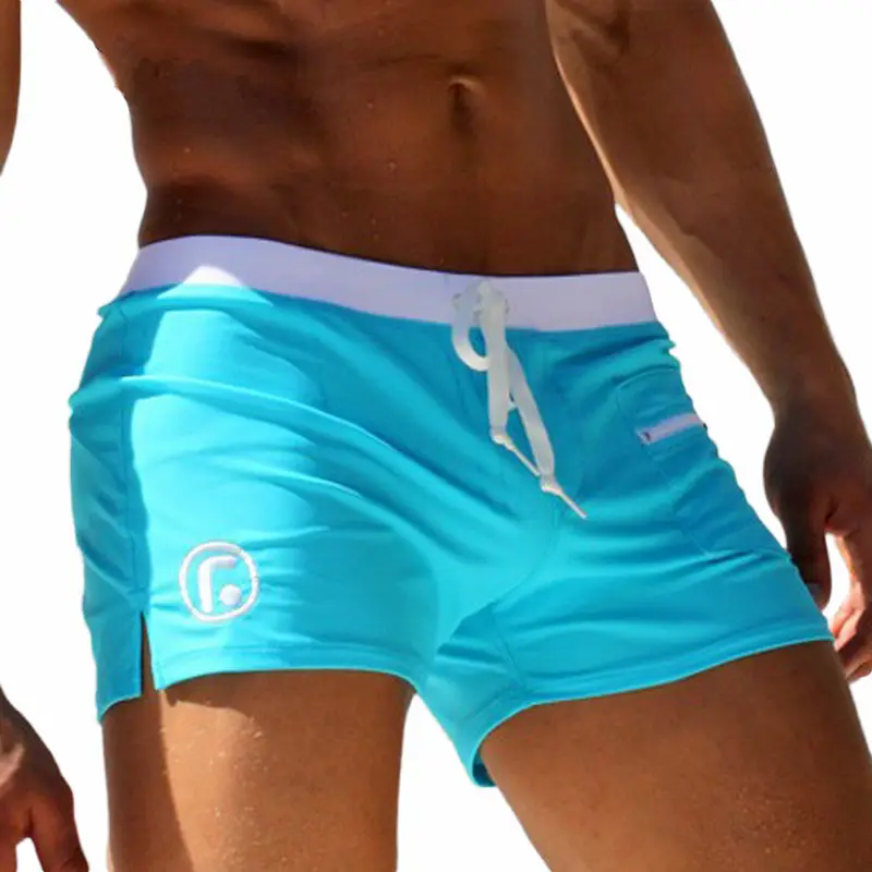 Custom Logo Brand Men's Man Swimwear Swimsuits Swimming Boxer Shorts Sports Suits Surf Board Shorts Trunks Men Swim Suits Summer