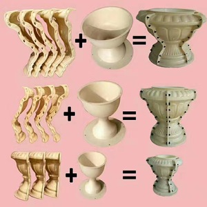 Prefabbricati giardino decorativo cilindro di <span class=keywords><strong>cemento</strong></span> fioriera vaso di fiori stampi <span class=keywords><strong>in</strong></span> plastica <span class=keywords><strong>per</strong></span> la vendita - Product Image 6