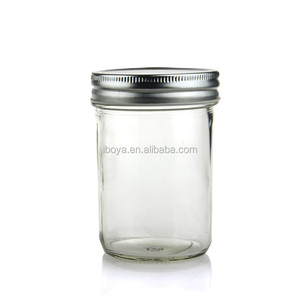 Half pint 8 oz cónico de <span class=keywords><strong>cristal</strong></span> mason jar con tapa hermética - Product Image 1