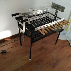 Вращающийся бразильский гриль для барбекю Shish <span class=keywords><strong>Kebab</strong></span> с углем - Product Image 5