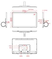 Tableta Android de 24 Pulgadas con Pantalla Táctil AIO con RK3588 para Exhibición Comercial
