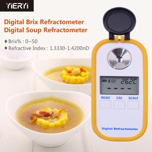 고정밀 휴대용 굴절률 Brix 굴절계 0-50% 디지털 suger 측정 - Product Image 2