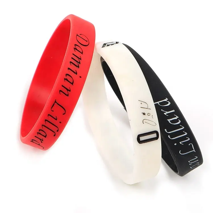 Silicone Wristband Customized Rubber Elastic Wrist Hand Band Engraved Silicone Bracelet wrist bands for events