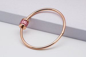 18 K Or <span class=keywords><strong>Rose</strong></span> Plaqué Sexe Cristal Bracelet Femmes, Gros Dernière Conception Indien Multicolore Fil De Soie Bracelet En Ligne - Product Image 2