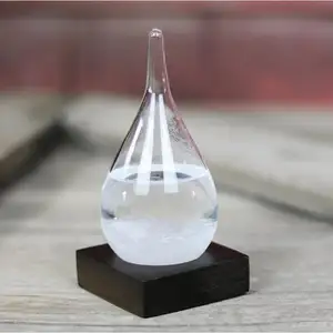 Storm Glass previsioni del tempo stazione meteorologica Fashion Creative Office Desktop e Home Decor bottiglia di vetro a goccia d'acqua
