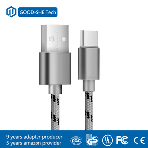 Ricarica veloce 5 <span class=keywords><strong>v</strong></span> 2.4a nylon intrecciato USB-<span class=keywords><strong>C</strong></span> dispositivi di ricarica cavo di sincronizzazione per smartphone - Product Image 3