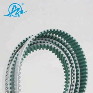 <span class=keywords><strong>Simple</strong></span> face à dents HTD5M + NFT vert <span class=keywords><strong>dentée</strong></span> pu ouvertes <span class=keywords><strong>courroie</strong></span> de distribution - Product Image 3