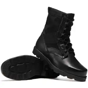 Botas de invierno para hombre, botines tácticos para motocicleta, calzado de combate punk gótico