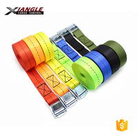 1 Inch 25 Mét Rachet Dây Đeo Cargo Cam Khóa Tie Xuống Lashing Dây Đeo Hàng Hóa Lash Hành Lý Nylon Bag Belt Kim Loại Khóa