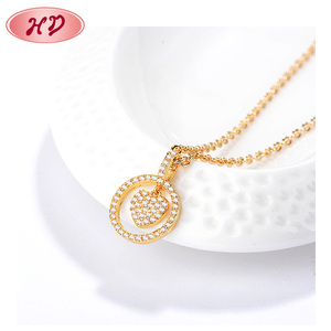 Collar de Moda, Joyería, Collar de Cadena Dorada, Collar con Corazón para Mujer - Product Image 2
