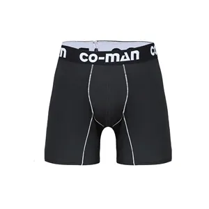 Wholesale Cotton Fabric Solid Color Underwear Black Boxer Mens Briefs