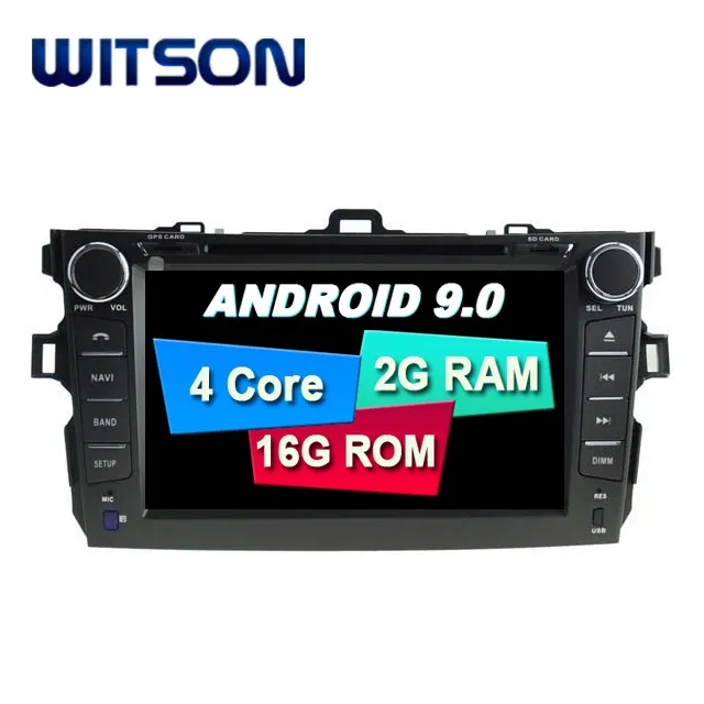 WITSON 8 inç Android 9.0 Araba Ses Sistemi TOYOTA COROLLA 2007-2012 Için araç DVD oynatıcı Multimedya Oynatıcı