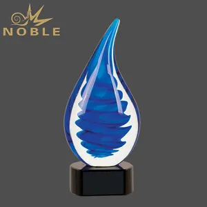2020 Noble de gota de vidrio de arte trofeo premio