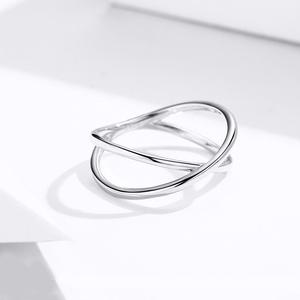 <span class=keywords><strong>Bague</strong></span> <span class=keywords><strong>croix</strong></span> en <span class=keywords><strong>argent</strong></span> sterling S925 pour <span class=keywords><strong>femme</strong></span> Design classique plaqué platine pour cadeau ou fête - Product Image 4