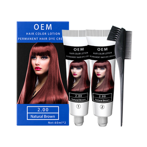 Crème de coloration professionnelle pour <span class=keywords><strong>cheveux</strong></span> noirs permanents, nouveau design de produits pour femmes, brun <span class=keywords><strong>foncé</strong></span> - Product Image 2