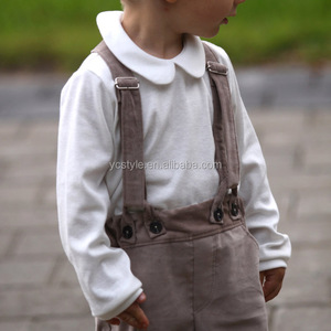 Alla moda di alta qualità ha lavorato a maglia shirt per ragazzo del bambino, boutique manica lunga peter pan del collare della camicia abbigliamento mand in Cina - Product Image 2