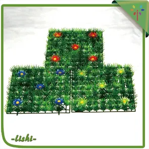سعر المصنع الجديد تصميم عالية الجودة الاصطناعي الزهور المشهد الاصطناعي الأخضر جدار