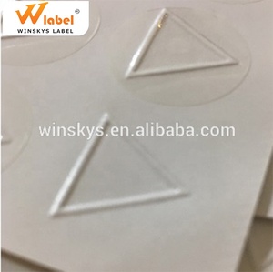 Winskys Tam Giác Mù Trong Suốt 9Mm Nhãn Dán Xúc Giác Cảnh Báo Rõ Ràng Vinyl Dán Nhãn Mỹ Phẩm Chống Nước - Product Image 6