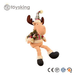 Adornos Navideños de Peluche de Santa Claus y <span class=keywords><strong>Reno</strong></span> - Decoración Festiva Colgante, Adornos de Peluche Suaves para Árbol, Regalo, <span class=keywords><strong>Coche</strong></span> y Hogar - Product Image 4