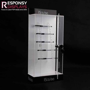 Acrylic tầng thường vụ hiển thị tủ với có thể khóa cửa cho kính mát bán lẻ Showcase sang Trọng Quang cửa hàng tổ chức - Product Image 2