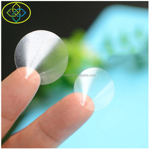 Etiquetas adhesivas redondas transparentes de PVC de vinilo transparente al por mayor para el tamaño 15mm/20mm/25mm/30mm/35mm/40mm/50mm - Product Image 1