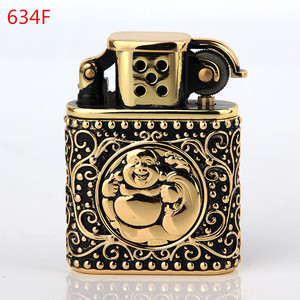 <span class=keywords><strong>Z506</strong></span> -634 Briquet à kérosène en cuivre pur sculpté de haute qualité, rechargeable - Product Image 6