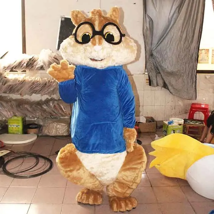 Disfraces de mascota alvin and the chipmunks, gran oferta, hechos en China