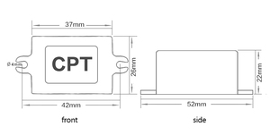 Convertisseur DC Buck étanche IP68 12 volts vers 5 volts <span class=keywords><strong>3</strong></span> ampères 15 watts, régulateur de tension abaisseur DC 12V vers 5V - Product Image 5