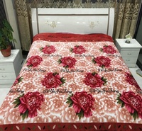 Cina Pemasok dengan Harga Murah Bunga Cetak Flanel Selimut untuk Tempat Tidur Lembar