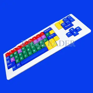 Waterproof color with large keys plug and play children keyboard