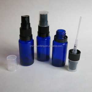 Vente chaude boston rond bleu verre recharge parfum vide bouteilles avec tamper evident pulvérisateur à pompe - Product Image 2