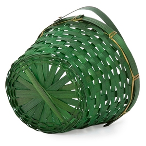 Oscilación verde manija ovalada <span class=keywords><strong>de</strong></span> bambú <span class=keywords><strong>cesta</strong></span> <span class=keywords><strong>de</strong></span> frutas regalo <span class=keywords><strong>de</strong></span> <span class=keywords><strong>Navidad</strong></span> - Product Image 3