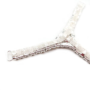 Venta caliente filas dobles en forma de Y Rhinestone Bikini conector traje de baño joyería hebilla para Bikini - Product Image 4