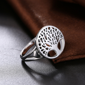 <span class=keywords><strong>Anello</strong></span> Trendy in Argento 925 con <span class=keywords><strong>Albero</strong></span> <span class=keywords><strong>della</strong></span> <span class=keywords><strong>Vita</strong></span>, Gioiello in Lega Traforato per Uomo e Donna, Ideale per Fidanzamento, Feste e Anniversari - Product Image 4