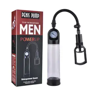 vergrote gratis penis pomp Suppliers-Hand Gratis Uitbreiding Penis Pomp Met Gas-Druk Meter Voor Mannelijke