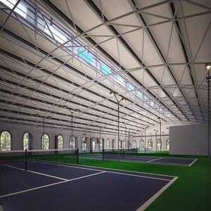 Tetto a Cupola in Acciaio Struttura Spaziale per Campo da Tennis Indoor e Palazzetto dello Sport - Product Image 4