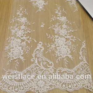 bead lace /bridal veil/ swiss style/embroidery and cord dress