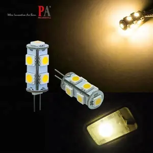 Lampadine a LED PA G4 9 SMD 5050 10-30V targa per auto bagagliaio luce bianca